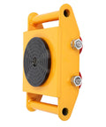 Rugged Heavy Duty Machinery Mover Dolly For Moving Heavy Equipment 6 Ton Load, steel body with yellow powder coat.