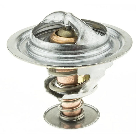 Shop Grade Engine Coolant Thermostat Replacement For Mitsubishi L200 And Diamante Direct Swap Under The Hood Cooling System Fix One Piece Garage Ready Setup viewed from top with metal housing and center valve.