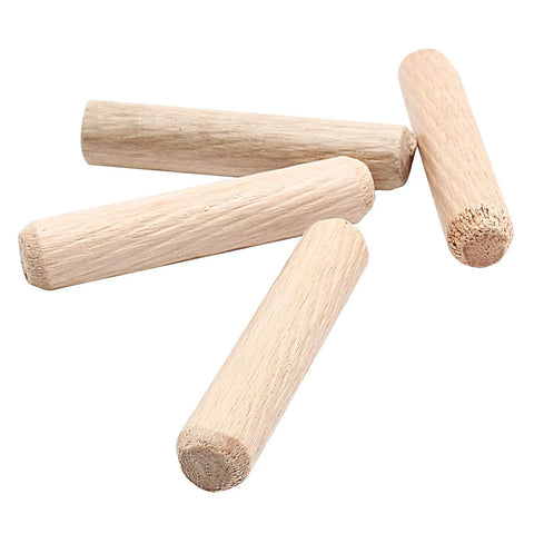Four 120 Pack Birch Hardwood Dowel Pins Three Eighths Inch By Two Inch Fluted Straight Grooved Wood Dowels Rods