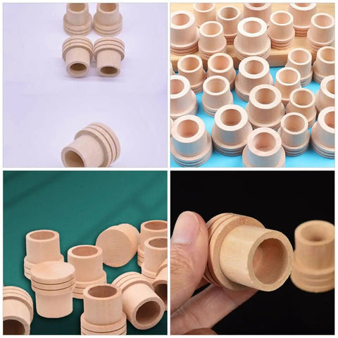 Professional Grade Moxa Stick Extinguisher And Wood Snuffer For 1.8 Cm Cigars, wooden moxa extinguishers in various sizes.