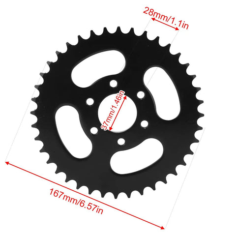 40T Stainless Steel Rear Sprocket For Go Karts ATVs And Racing Carts Built Tough For Long Lasting Durability Easy Tool Installation