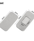 Premium Magnetic Cabinet Door Catch Silver Set For Secure Drawer Closures, showing dimensions 40x20mm for easy installation.