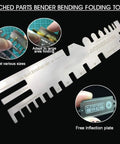 Stainless Steel Model Ship Tank Multitool Kit with Tube Bender, Folding Tool, Auxiliary Ruler, and Vices, crafting gadget