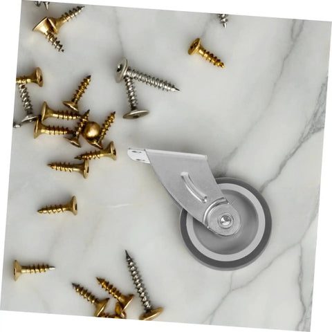 Heavy Duty Sliding Barn Door Hardware Guide Roller With Anti Sag Bottom Support Wheel Screws Included Easy Install No Fuss 3.42X1.85X1.29In For Ultra Smooth Operation on marble surface