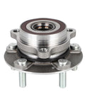 Front Wheel Bearing Hub Assembly 513420 Fits Hyundai Elantra 2017 To 2020 Ioniq 2017 To 2022 Kona 2018 To 2023 Niro 2017 To 2021 Seltos 2021 5 Lug Direct Replacement Part showing metal construction and mounting bolts