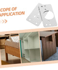 Cabinet Hinge Repair Plate For Easy DIY Door Fixes Quick Install Plate For Cabinet Doors Safe Rounded Edges Hinge Repair Kit For Screw Hole Repair And Simple Door Restoration, shown with application examples on furniture.