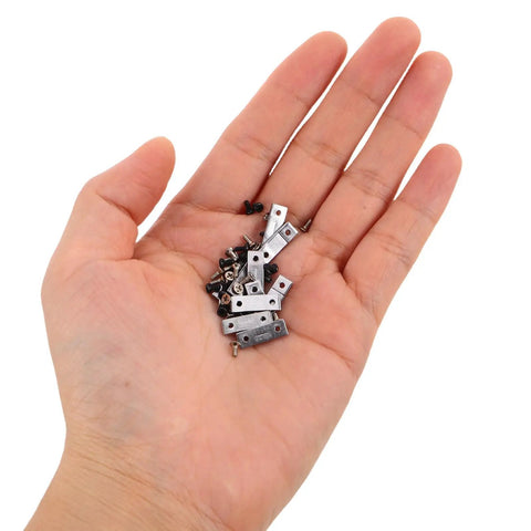 10 Sets Vernier Caliper Clamp Plate Set With 9mm Hole Spacing Metal Dial Caliper Spare Parts Kit With Screws DIY Quick Repair Upgrade For Precision Measuring Tools Pro Grade, metal clamp plates in hand