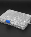 Motorcycle Fairing Screw Kit Aluminum M5 M6 177 Piece Set with washers in clear box for sportbike repair