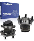 Rear Wheel Hub Bearing Assemblies With ABS For Nissan Rogue 2008 To 2013 And Rogue Select 2014 To 2015 Left And Right 2 Piece Set