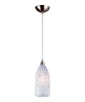 Verona Mini Pendant Light 1 Light Satin Nickel Finish With Snow White Glass Pendant Ceiling Fixture Hardwired For Kitchen Island