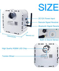 32W RGBW Twinkle Fiber Optic Lights Kit With Music Activated App Control Bluetooth Star Ceiling Sky Light device diagram