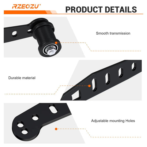 Product details of Beefed Up Mini Bike Chain Tensioner Bracket With 8mm Chain Roller featuring smooth transmission and durable material