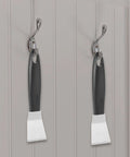 Stainless Steel 3D Printer Scraper Tool With Large Head For Resin Removal And Model Stripping hanging on hooks