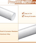 Round Aluminum Rod 18mm Diameter, 11 Inch Length, 7075 Aluminum Bar Stock for Lathe Projects, DIY Crafts, Heavy Duty Industrial Use, Built to Last, Corrosion Resistant Aluminum Rod shown in close-up