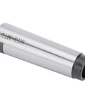 Drill sleeve arbor adapter MT3 to MT2, high-speed steel, silver cylindrical tool for CNC milling/lathe fixtures.