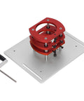 Professional Router Lift Table Assembly Built Tough For Precision Woodworking Projects Plug And Play Workshop Fixture with red parts