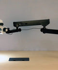 3.5X to 90X Zoom Stereo Microscope on an Articulating Arm with 144 LED Illumination and a 10MP Digital Camera, USB Two Point Zero Output, A Real Workhorse for Inspecting Circuit Boards and Dental Appliances, on desk