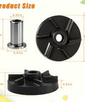 Premium Magnetic Impeller And Heavy Duty Bearing Housing For Cold Drink Machines product size details with nylon and stainless materials.