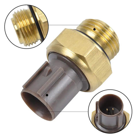 Radiator Coolant Fan Switch And Water Temperature Sensor Replacement For Honda Accord Civic CRV Odyssey Insight S2000 And Acura CL TL RSX TSX 1992 To 2005 OEM 37760 P00 003 brass sensor with threaded connector