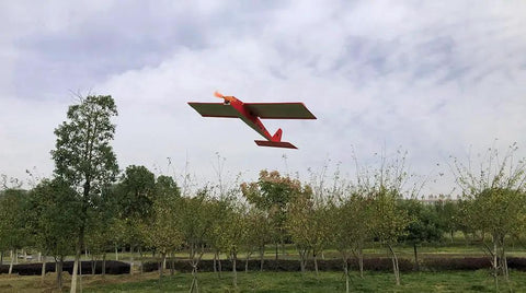Beginner Friendly Balsa Wood RC Airplane Kit With 580mm Wingspan Laser Cut Unassembled Flying Model in outdoor flight