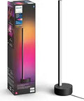 Signe Gradient Smart Table Lamp Black 1 Pack with White and Color Ambiance LED Color Changing Light next to product packaging