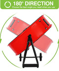 180° adjustable tilt of Industrial Drum Fan 24 Inch High Velocity With 8100 CFM, red metal housing on stand