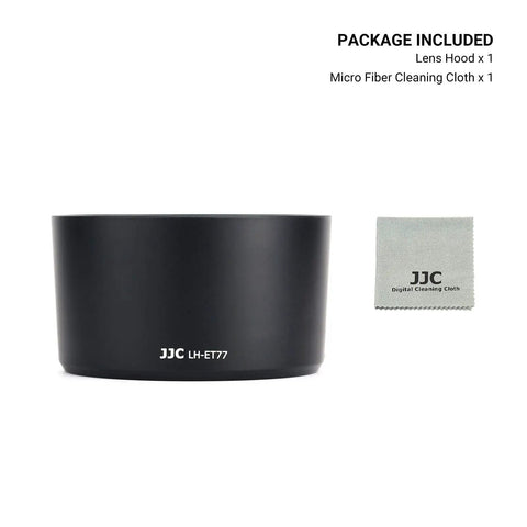 Reversible Lens Hood Replacement For RF 85mm F2 Macro IS STM On EOS R Series Cameras No Fuss Install Bayonet Mount Fits 67mm Filters And Cap ET 77 Style Hood For R6 R5 RP R6 Mark II R, black with microfiber cloth