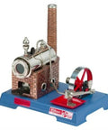 Deluxe Steam Engine Kit D5 For DIY Gearheads And Educators - Brass Boiler With Polished Finish, Oscillating Cylinder