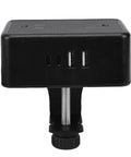 Heavy Duty Wall Clamping Design Game Changer Under Desk Power Strip With Eight In One Charging Hub featuring AC and USB ports.