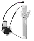 Image of a rear left power window regulator with motor for Ford Escape 2008-2012, Mazda Tribute 2008-2011, and Mercury Mariner 2008-2011.