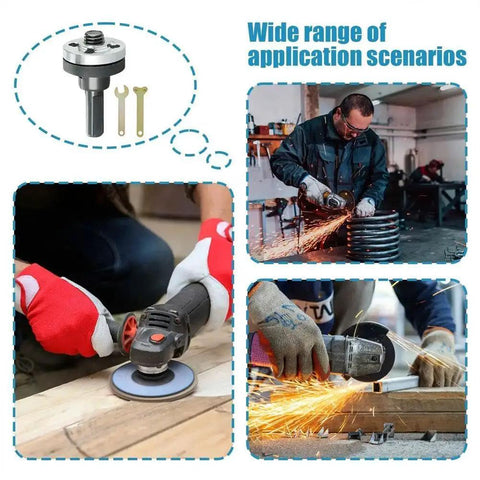 Conversion Angle Grinding Adapter Connecting Rod Kit for Electric Drill Grinders With Metal Lock Nut and Shank Mandrel Arbor usage scenarios