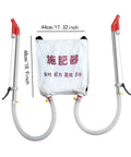 Backpack Granular Fertilizer Spreader With Woven Bag For Vegetables And Corn, no fuss, multipurpose garden tool, two metal handles.
