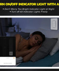 Sleeping person with 2 In 1 Ceiling Fan Control And Light Dimmer Switch With 2.4G WiFi Works With Alexa Google Assistant displayed nearby