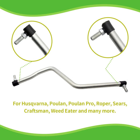 Drag Link Replacement Fits Craftsman LT2000 LTX1000 Husqvarna Poulan Roper Weed Eater Lawn Mowers Sixteen And A Quarter Inch Long Replaces 532175121 175121 917276827 Oregon 45 143 Replacement Part, steel rod