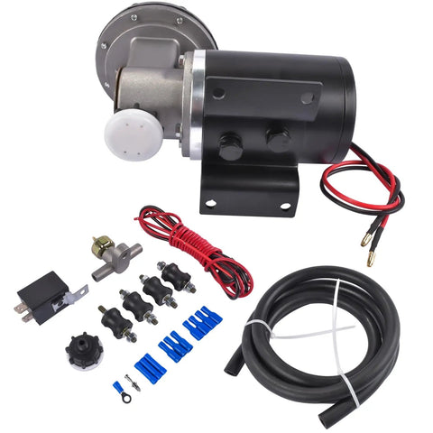 Smooth Operator Heavy Duty 12 Volt Electric Vacuum Pump Kit For Gmc Chevy Ford Brake Booster Oem 28146 featuring motor and components.