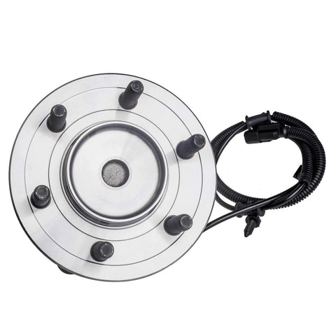 Front view of Front Wheel Bearing And Hub Assembly For Ford Expedition F 150 Lincoln Navigator RWD 2011 2012 2013 2014 6 Stud Hub With ABS