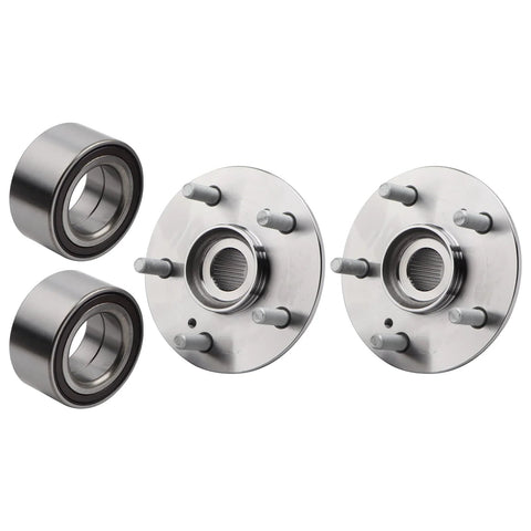 Set Of 2 Wheel Hub Bearing Assemblies For 2012 2013 2014 2015 2016 Honda CRV AWD Replacement 930026 Factory Original OE Standard Direct Fit Bolt Right In Built To Last Durable Hub Bearings