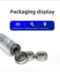Deep Groove Ball Bearings Set, 10 Pcs 608ZZ 688ZZ, Ideal For Rail Linear Motion Systems, 3D Printer Parts, Industrial Automation Equipment, Top Notch Performance, Durable Steel Construction in shielded steel packaging