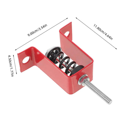 Ceiling Spring Vibration Isolator Hanger for Noise Free No Drama Home Theater and HVAC Installations 30 To 50 Kg Load Capacity Adjustable Ceiling Damper for Air Conditioners and Ventilation Systems Ultra Quiet Vibration Dampener, red steel, 9.0 x 11.8 cm
