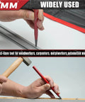 Using a punch from the 28 Piece Heavy Duty Punch And Chisel Set with Taper Punches Cold Chisels for woodwork and metalwork projects