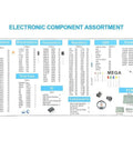 Ultimate Dope DIY Electronics Components Kit With Capacitors, Resistors, LEDs, Transistors, Diodes product assortment list