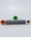 Universal Crown KK100 Oil Burner Coupling Kit components with colored ends, five inch length and various cap sizes