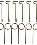 Top Shelf Emergency Key Kit For Interior Door Locks With Kwikset Schlage includes six flat brass pins and six round brass tools.