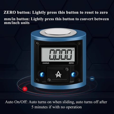 Electronic Z Axis Zero Setter Pro Grade Digital Height Pre Setter For CNC Lathe, Milling Machine, Drilling Machine, 0.01mm readout