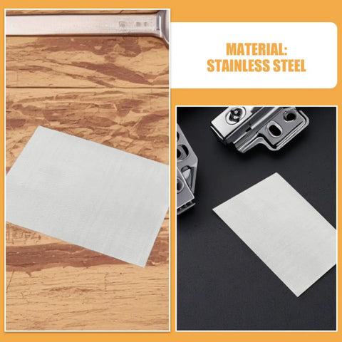 Stainless Steel Car Bumper Repair Mesh Sheet Four Pack Pro Grade And Diy Friendly For Quick Hole And Dent Fix And Strong Patch Up For Most Cars Durable Automotive Body Shop Tool, stainless steel sheet