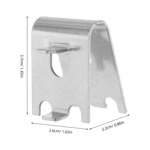 Stainless Steel Fridge Shelf Clips 8 Pack Brushed Surface Freezer Shelf Supports For Heavy Duty Pro Grade