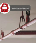 Tough As Nails Fire Sprinkler Head Guard Cover Designed For Flush Side Wall And Semi Recessed Systems To Shield Critical Plumbing From Accidental Bumps While Keeping Places Safe, red guard fitted on piping.