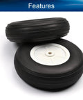 Ultra Lightweight 4 Inch RC Airplane Foam Wheel Tire Set With Plastic Hub 2 Pack PU Sponge Tire for model planes