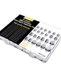 24 Values 430 Pcs SMD Aluminum Electrolytic Capacitors Assortment Kit With 10V 16V 25V 35V 50V Series in clear box