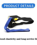 Two Pack ESD Anti Static Grounding Straps For Wrist And Heel Adjustable Foot Strap With 19 Inch Wire displayed with blue strap detail